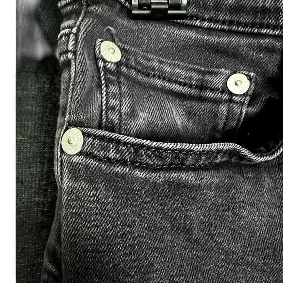 Women's Rag & Bone Nina High Rise Ankle Skinny Black Gray Jeans - 27 $190 Retail - Picture 5 of 6